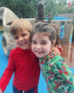 Happy preschoolers splashing and playing during summer at Ardent Daycare – Trace Crossings location