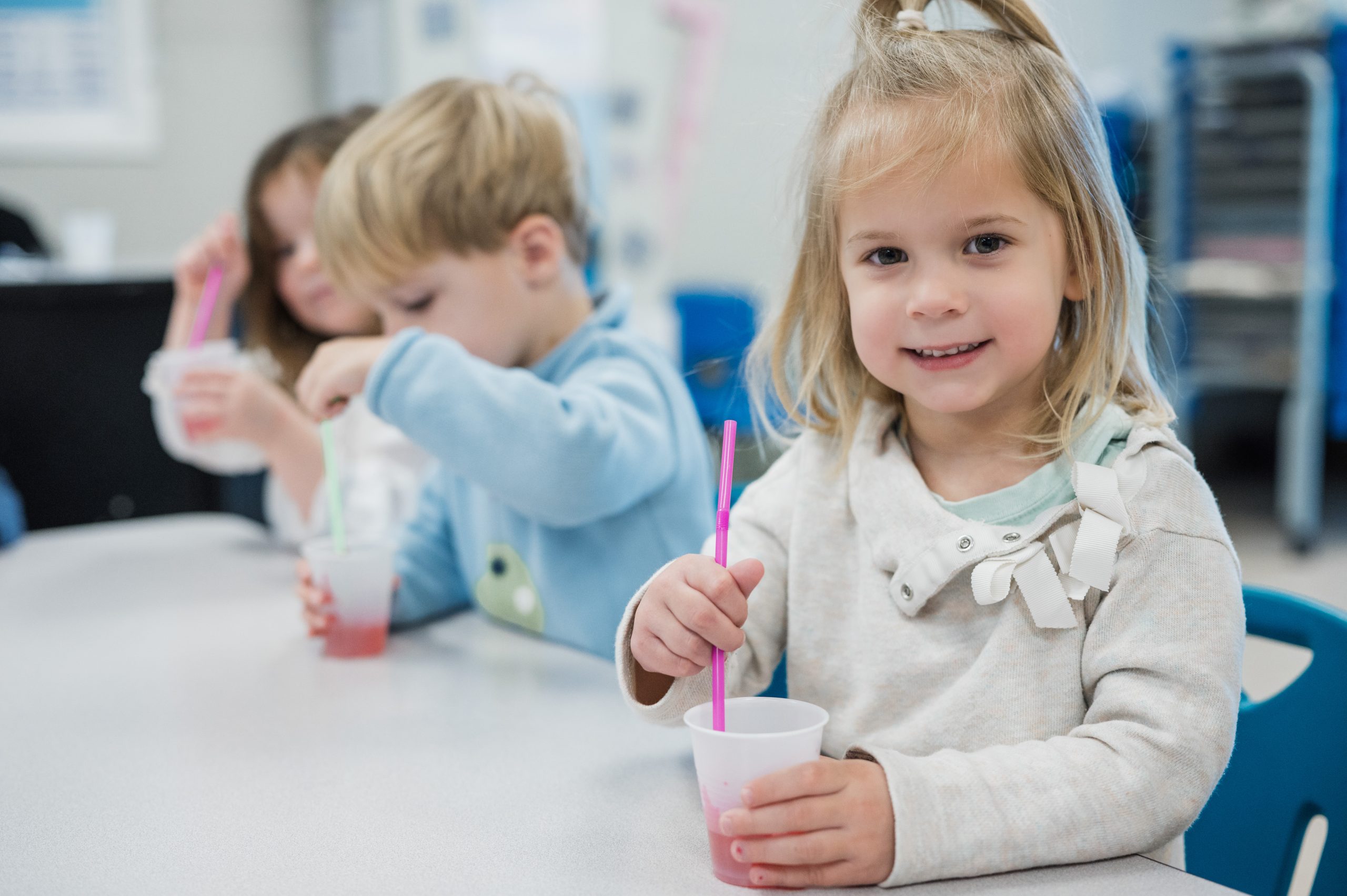 Young child exploring science through hands-on learning at Ardent Preschool & Daycare—nurturing curiosity and academic growth.