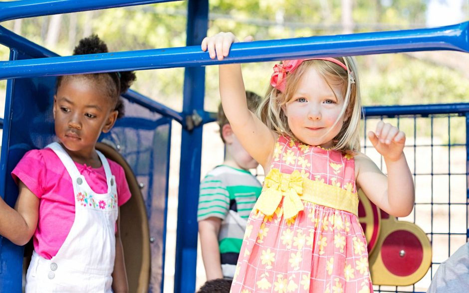 Childcare students on playground at Ardent Preschool and Daycare in Birmingham and Huntsville Alabama